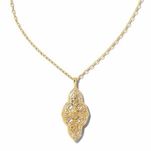 Kendra Scott Gold Filigree Long Pendant Necklace